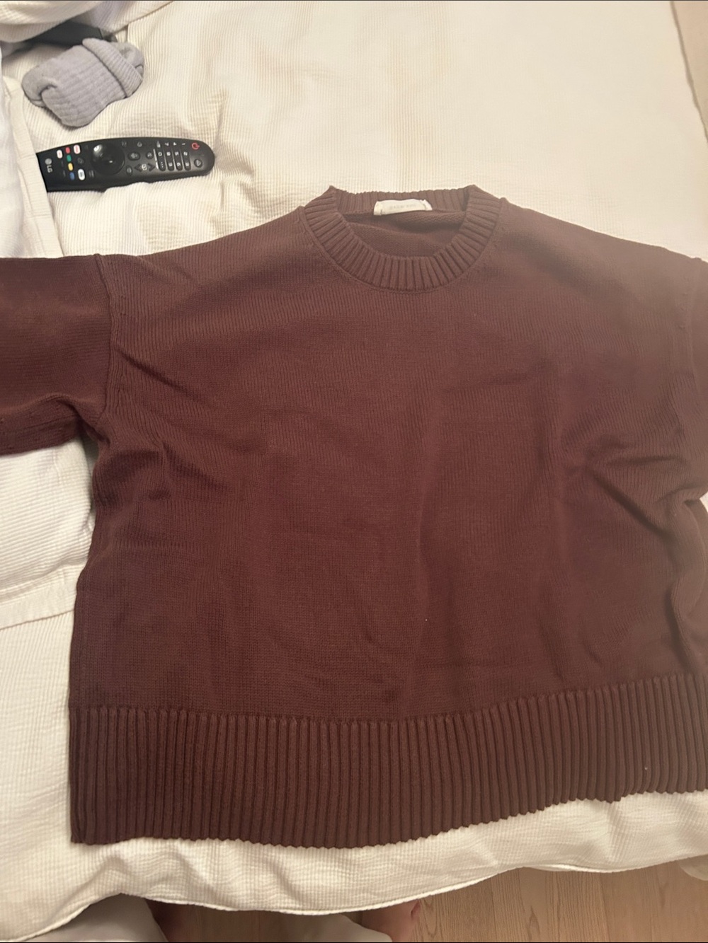 Women’s Crewneck Sweater - Brown